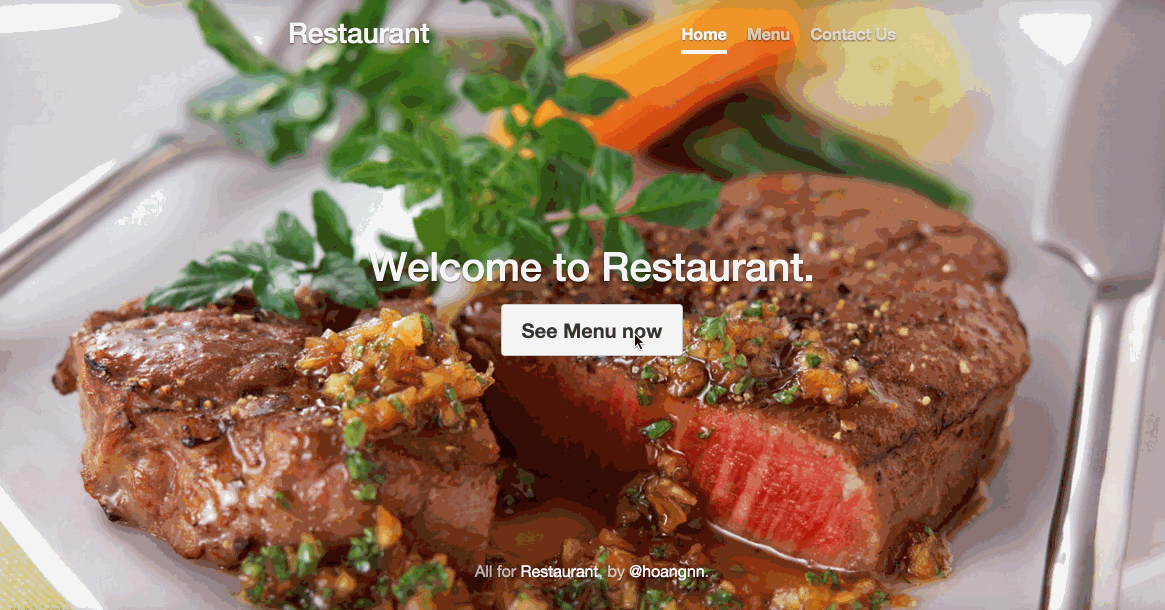 GitHub - codeaholicguy/coderschool-restaurant: A restaurant website ...