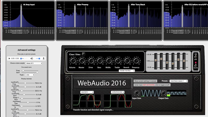 WebAudio Amp Simulator