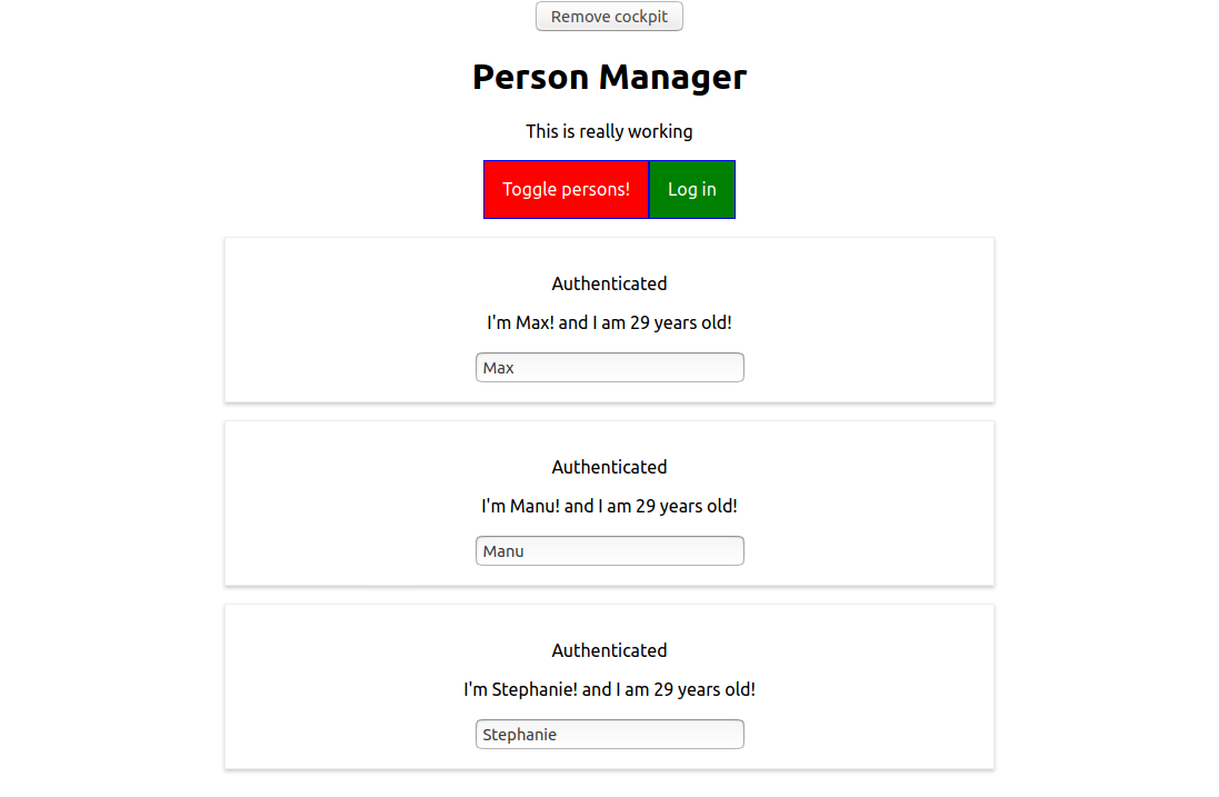 Person Manager app