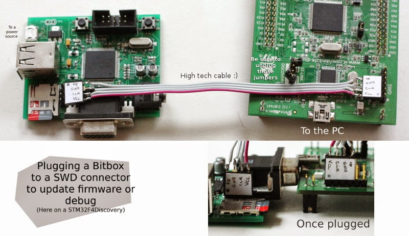 image of the board in debugging mode