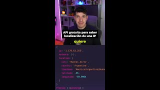 API gratuita para saber la localización de una IP. ¡Con peticiones ilimitadas y sin registros!  Para