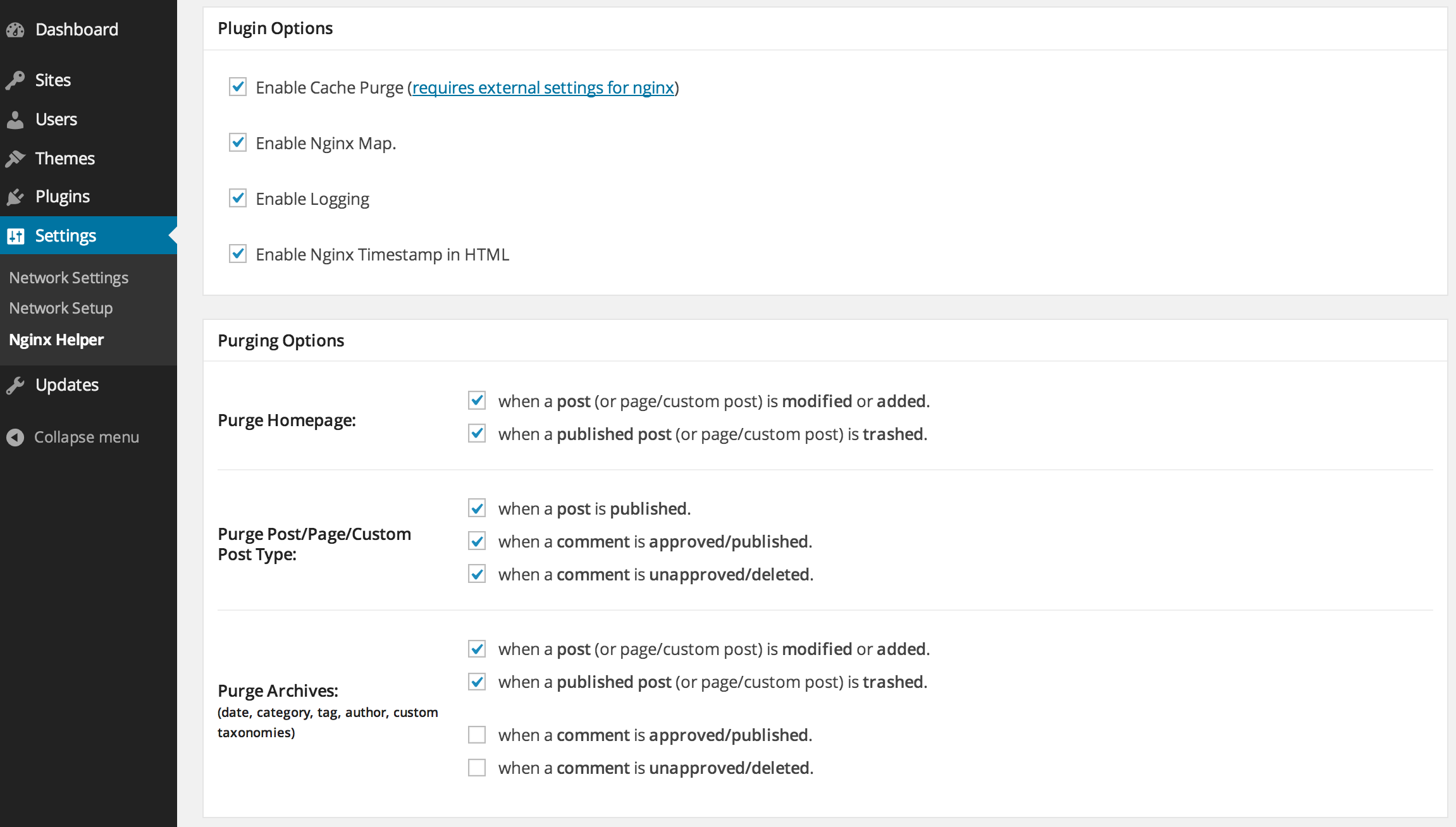 nginx helper