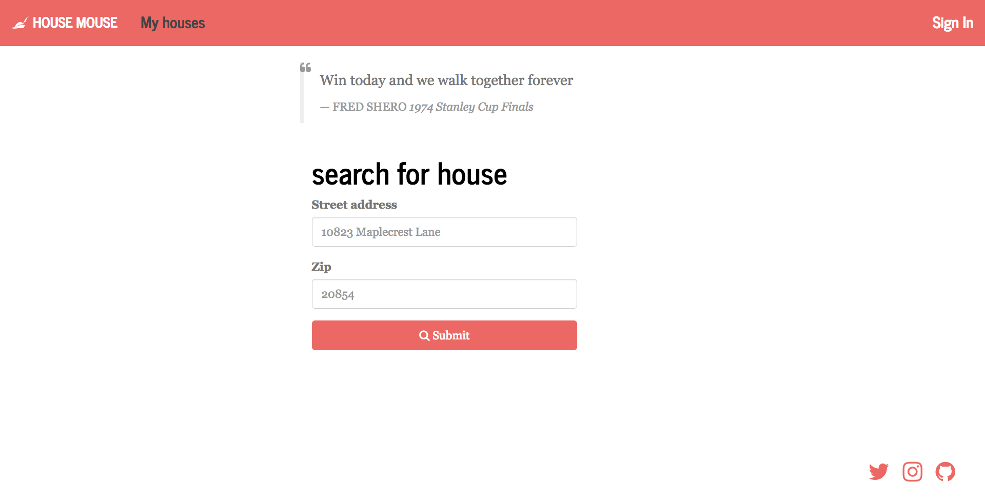 HouseMouse homepage