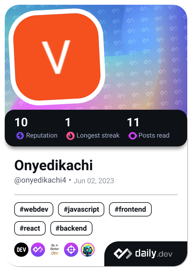 Onyedikachi's Dev Card