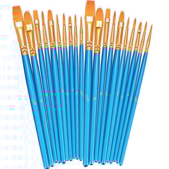 bosobo-paint-brushes-set-2-pack-20-pcs-round-pointed-tip-paintbrushes-nylon-for-1