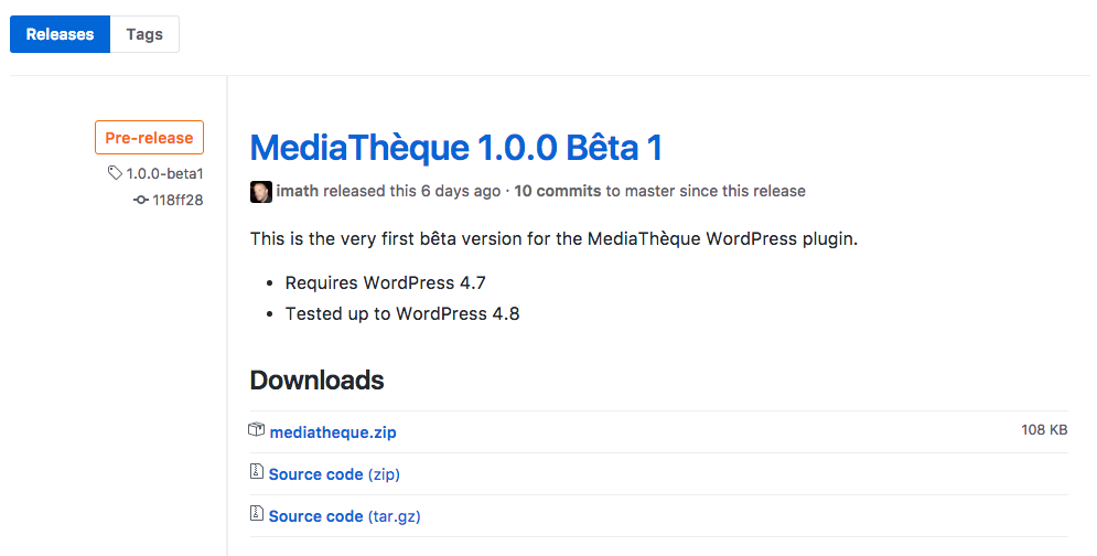 The first beta release