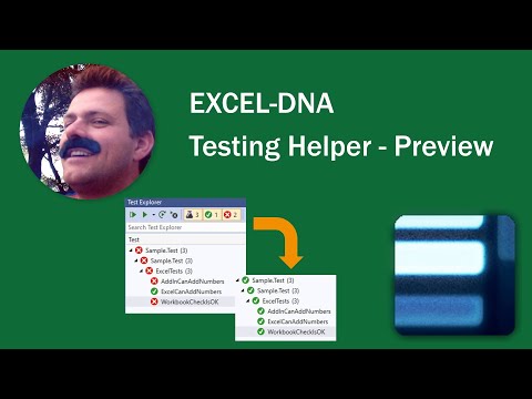 Excel-DNA Testing Helper - Preview