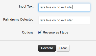 PureMVC JavaScript Demo: Reverse Text