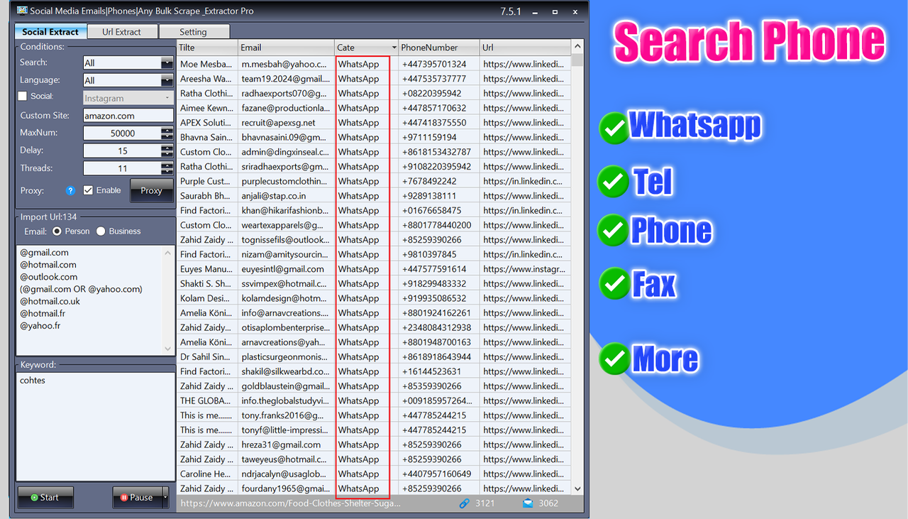 #Extract Email #scrape email #extract phone number #extract whatsapp #extract telegram  #Extract Email Linkedin  #Extract Email Facebook  #Extract Email twitter  #Extract Email tiktok  #Extract Email youtube  #Extract Email pinterest  #Extract Email Tumblr  #Extract Email Dribbble  #Extract Email VK  #Extract Email Discord  #Extract Email Ok.ru  #Extract Email Line  #Extract Email Snapchat  #Extract Email Mix  #Extract Email goo  #Extract Email Blogger Extract emails from Facebook,Email crawler software free download,Fast email extractor,Email grabber,Email address extractor tool