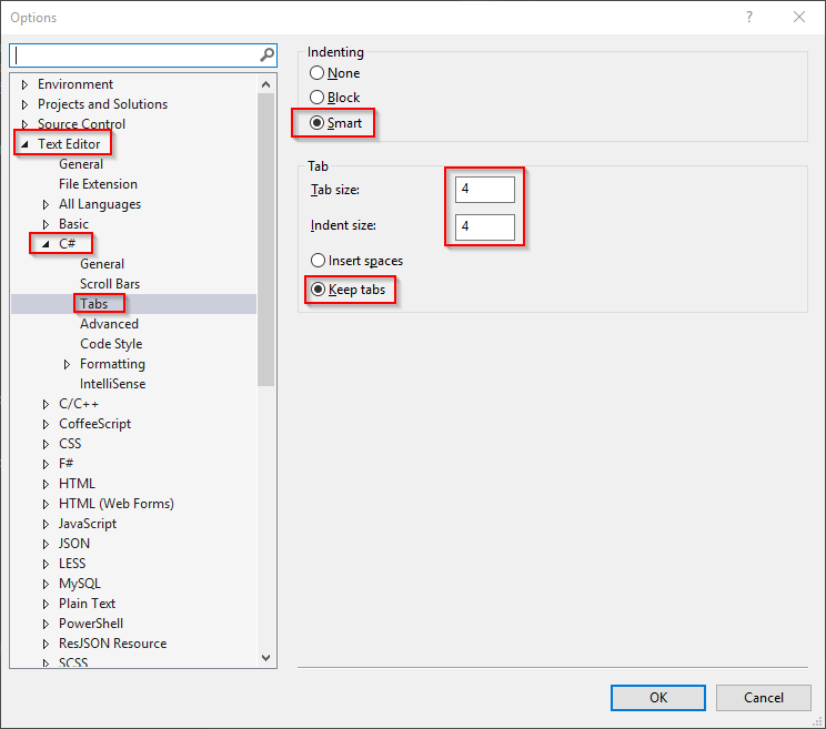 Example Visual Studio