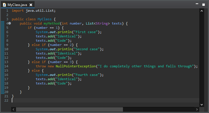 control flow merge jump statement before