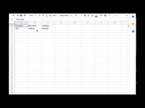 GoogleSheets Quickstart