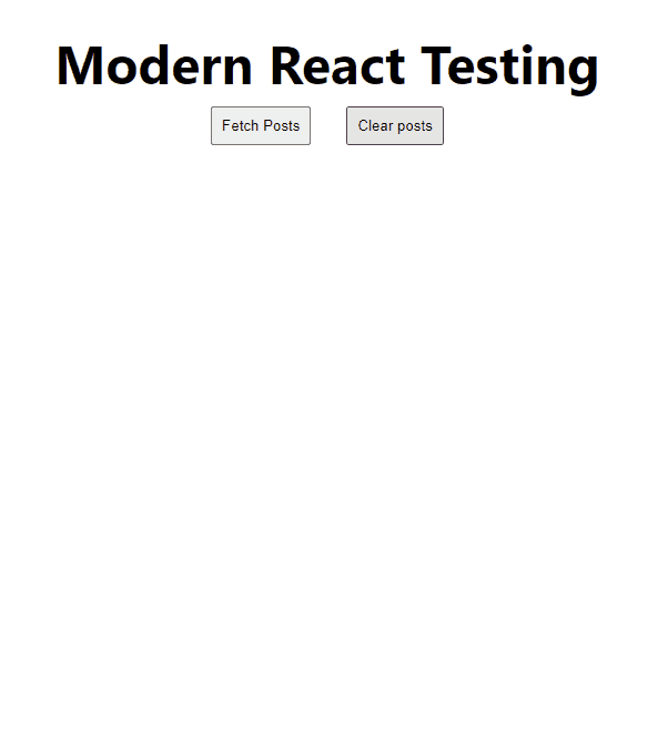 barebones react app