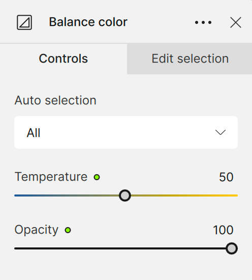 Balance Color Controls