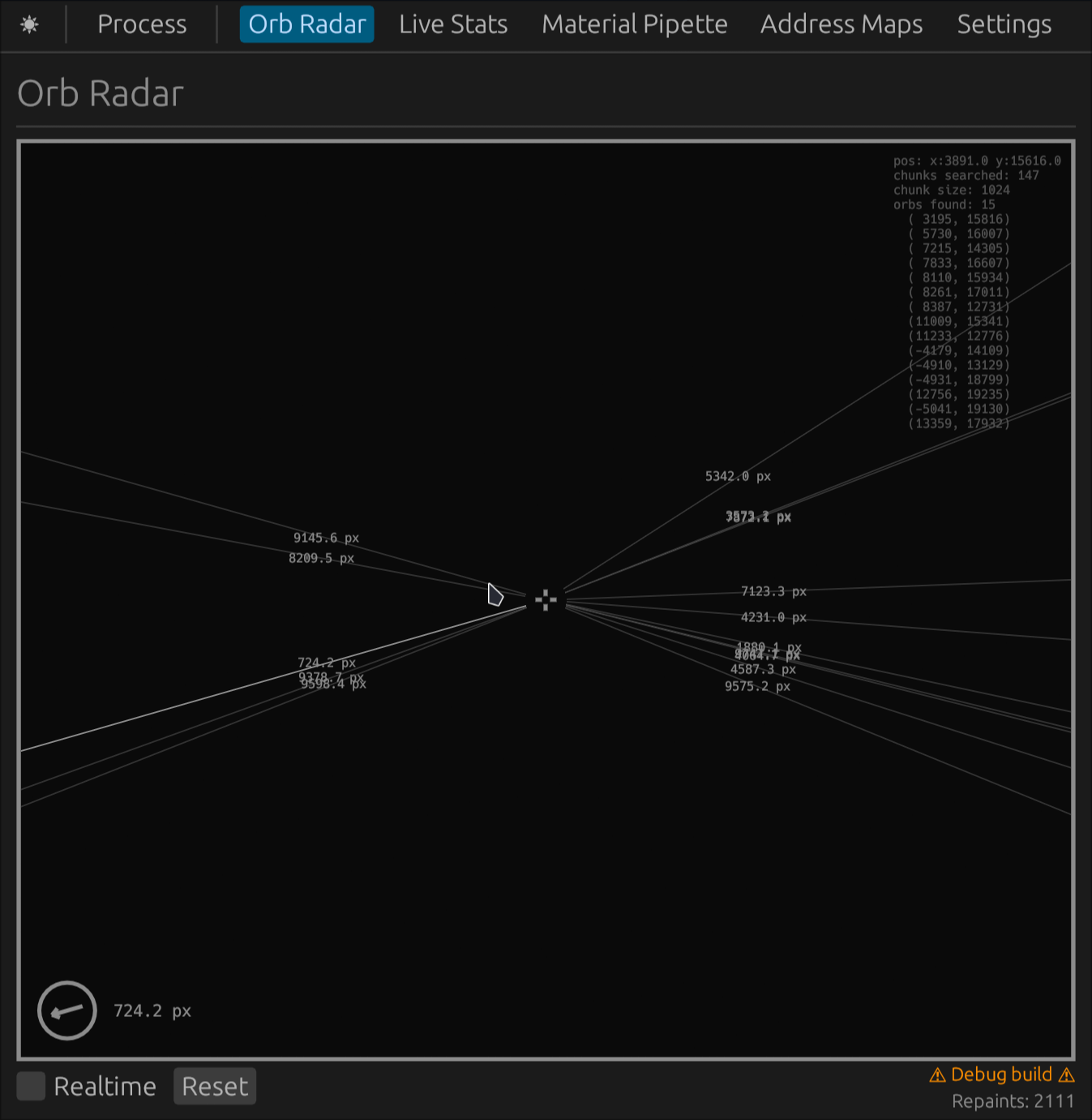 Orb Radar demo