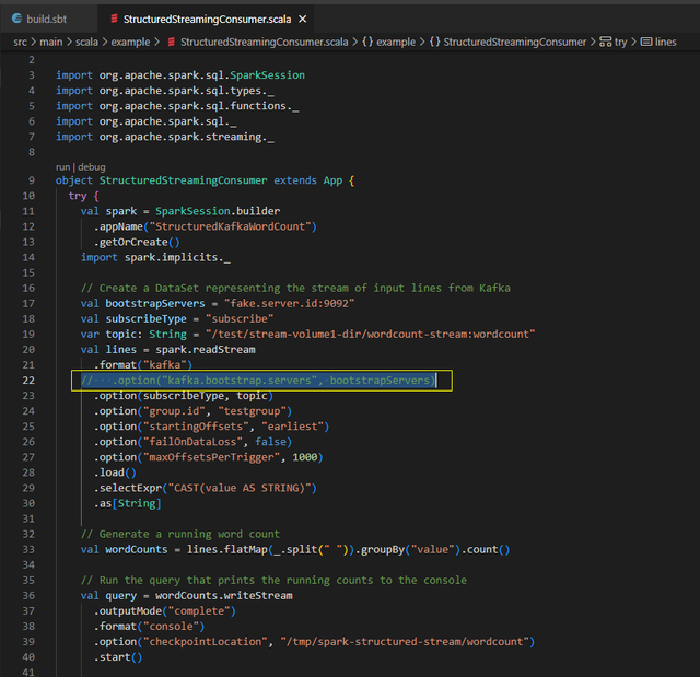 HPE-Spark-Structured-Streaming-Bootstrap-Server-Error