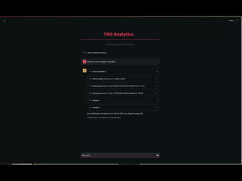 TKO Analytics Demo