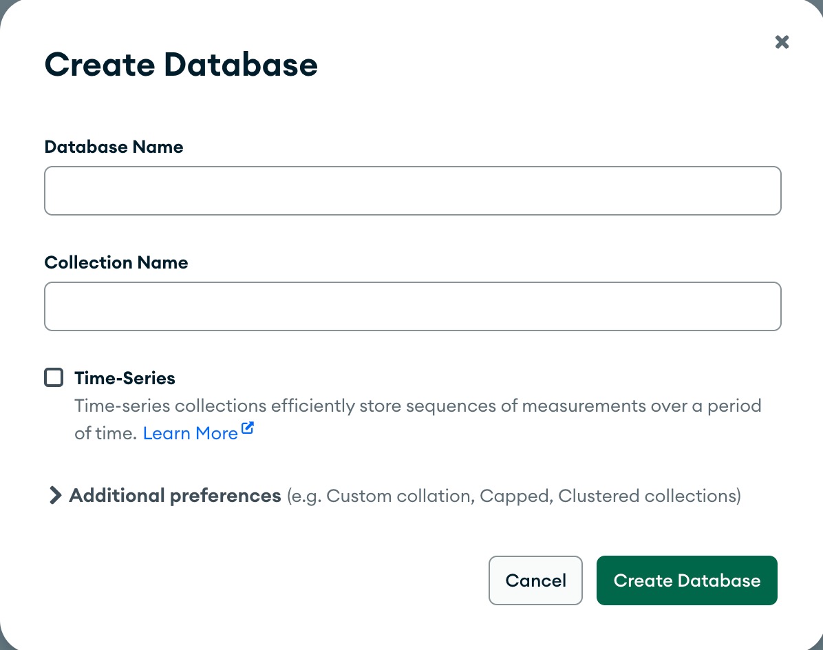 Enter database name