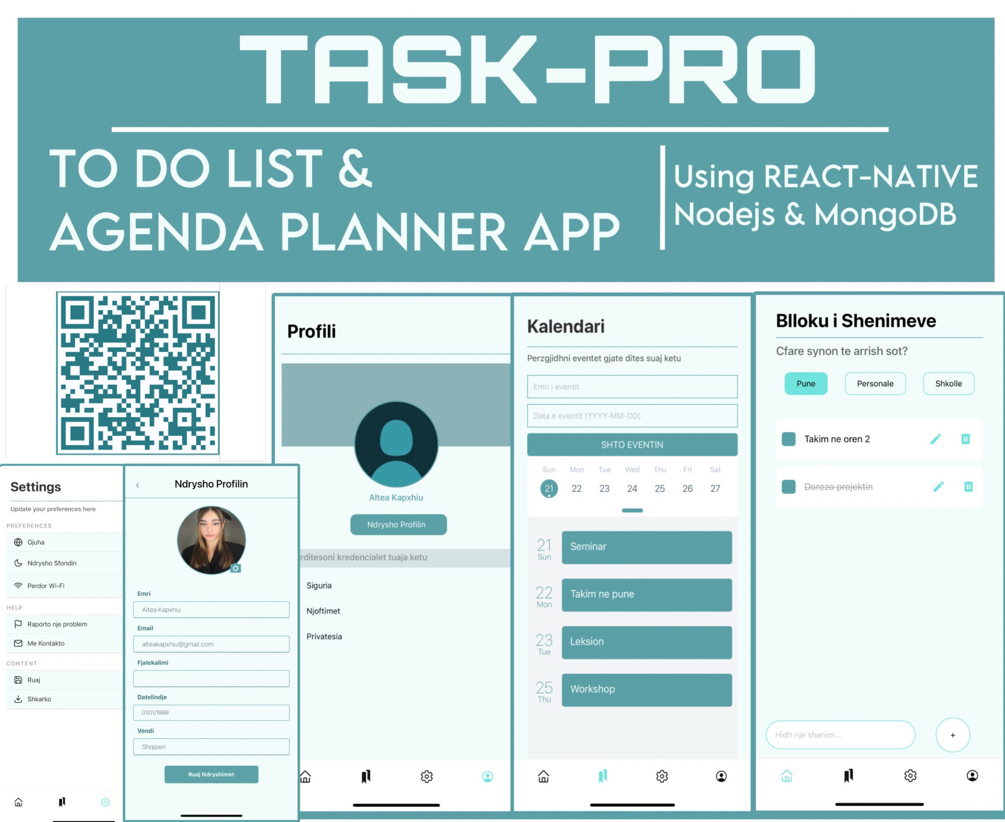 ToDoList and Agenda Tracker App