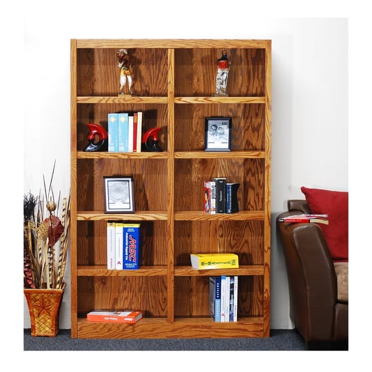 concepts-in-wood-double-wide-bookcase-10-shelves-dry-oak-finish-1