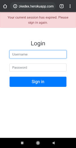 Mobile Login View