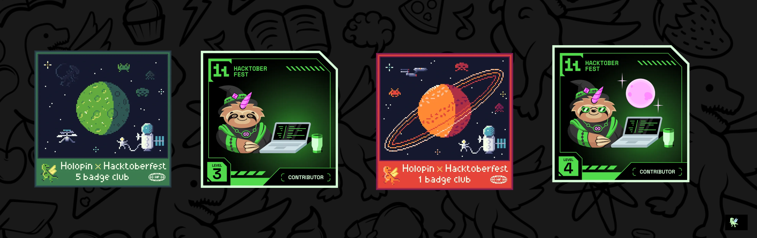 An image of @zakie2003's Holopin badges, which is a link to view their full Holopin profile