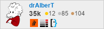 profile for drAlberT on Stack Exchange, a network of free, community-driven Q&A sites