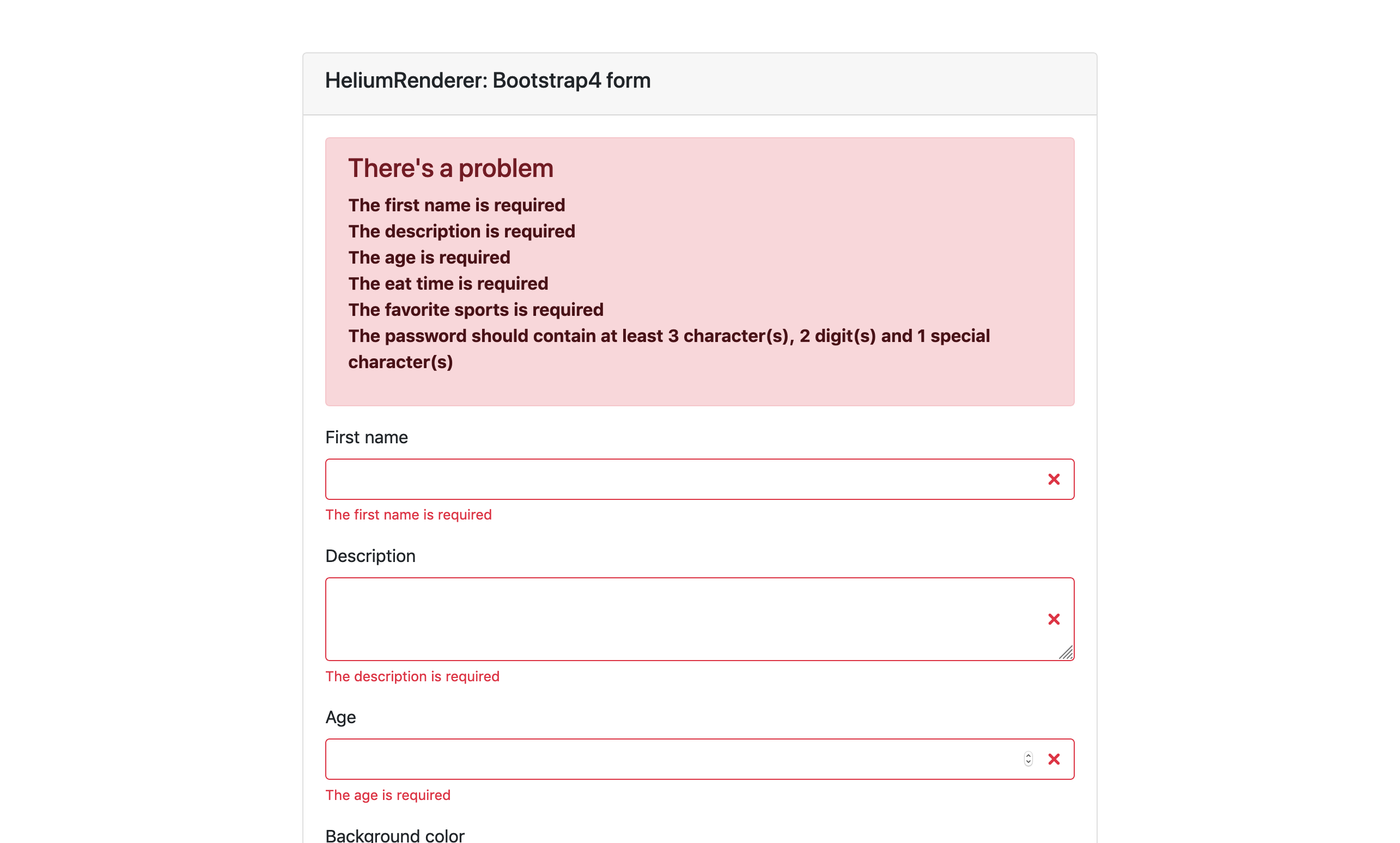 helium renderer with errors