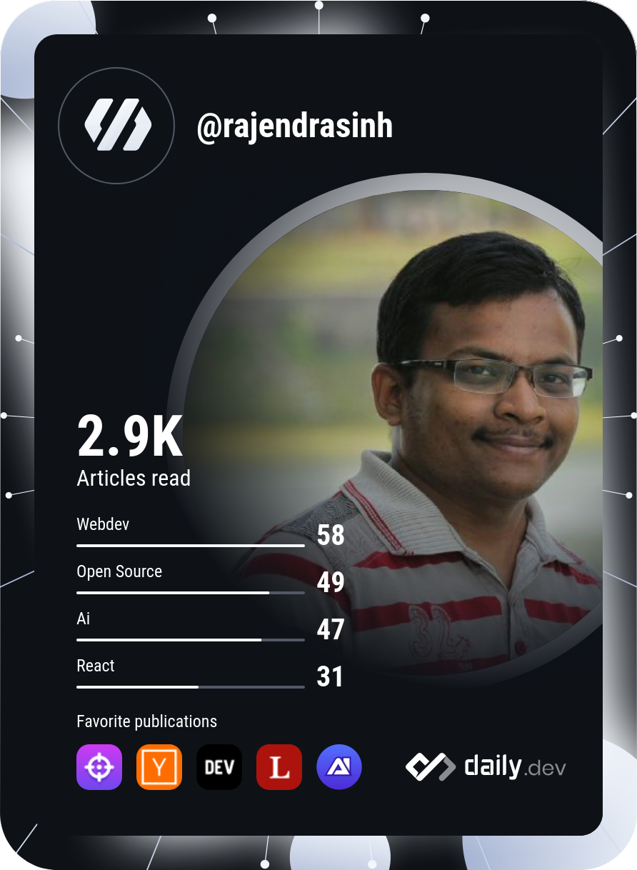 Rajendrasinh Parmar's Dev Card