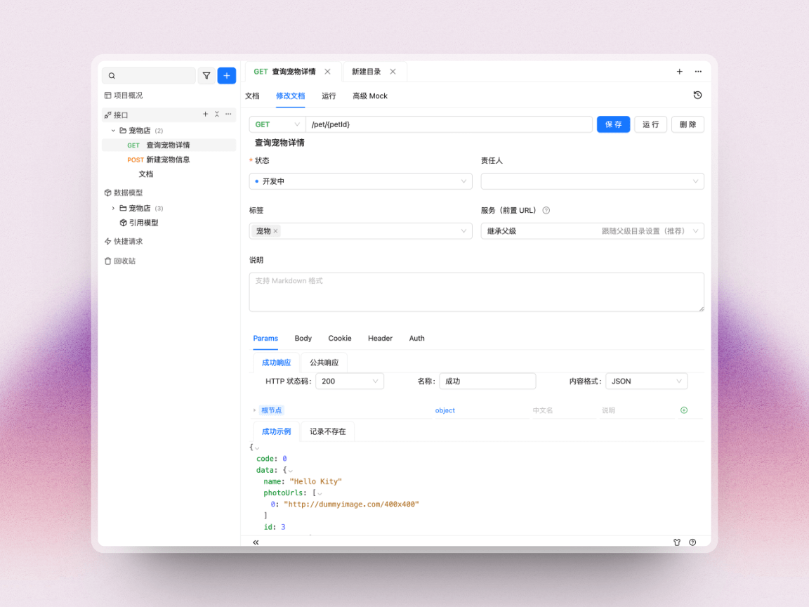 Apifox UI 界面展示