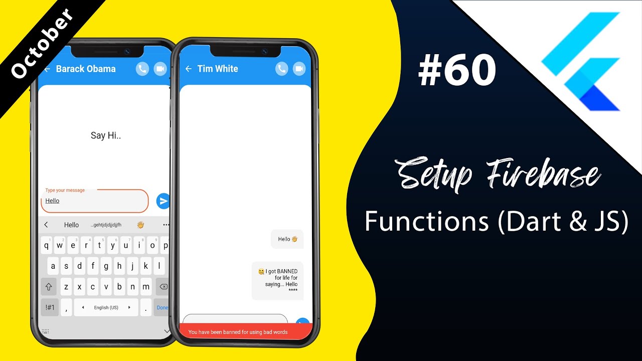 Setup Firebase Functions (Dart & JS) - Flutter YouTube video