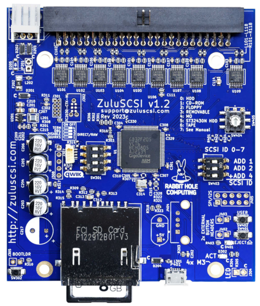 ZuluSCSI V1.2 board photo