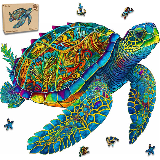 mys-aurora-wooden-puzzles-sea-turtle-jigsaw-puzzles-200-pieces-unique-shaped-wooden-puzzle-for-adult-1