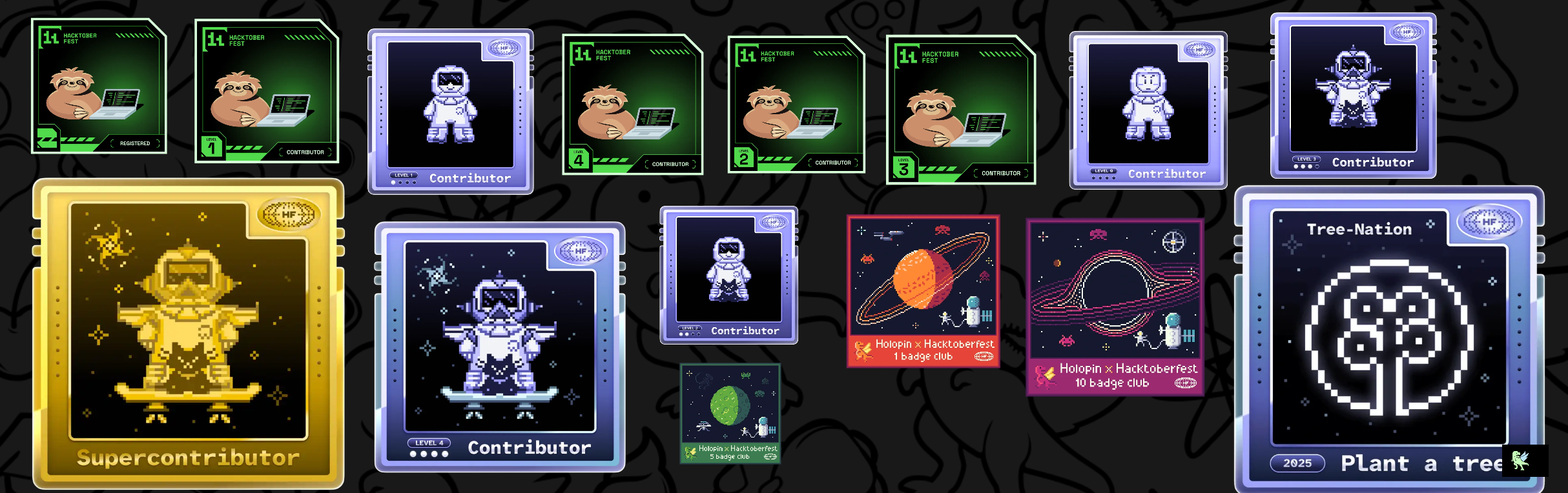 An image of @poonam146's Holopin badges, which is a link to view their full Holopin profile