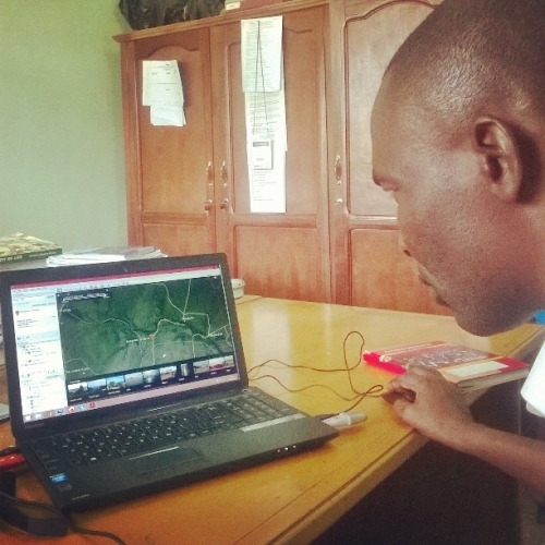 A contributor to OpenStreetMap in Ghana.