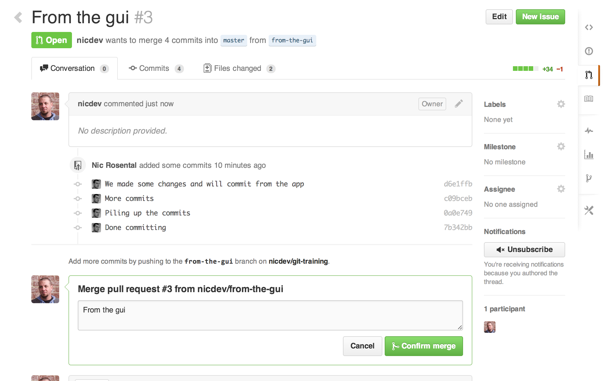 pull request