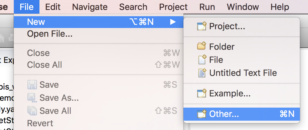 File>New>Other