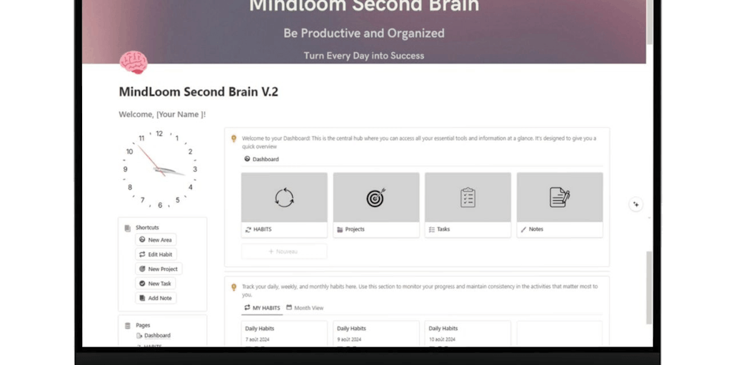 Second Brain Notion Template