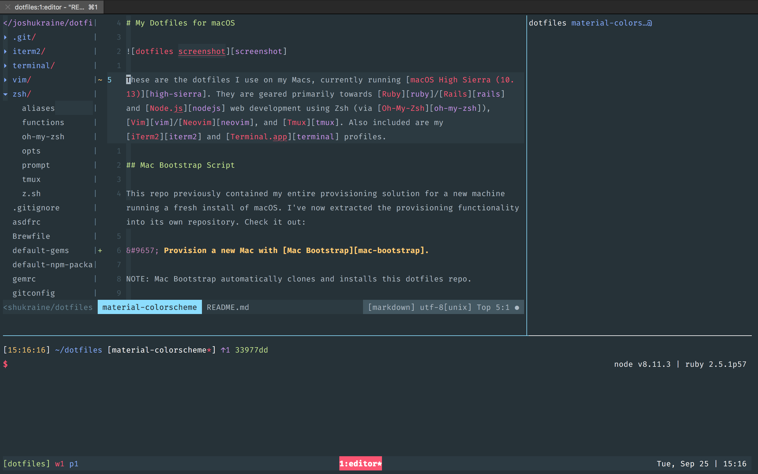 dotfiles screenshot