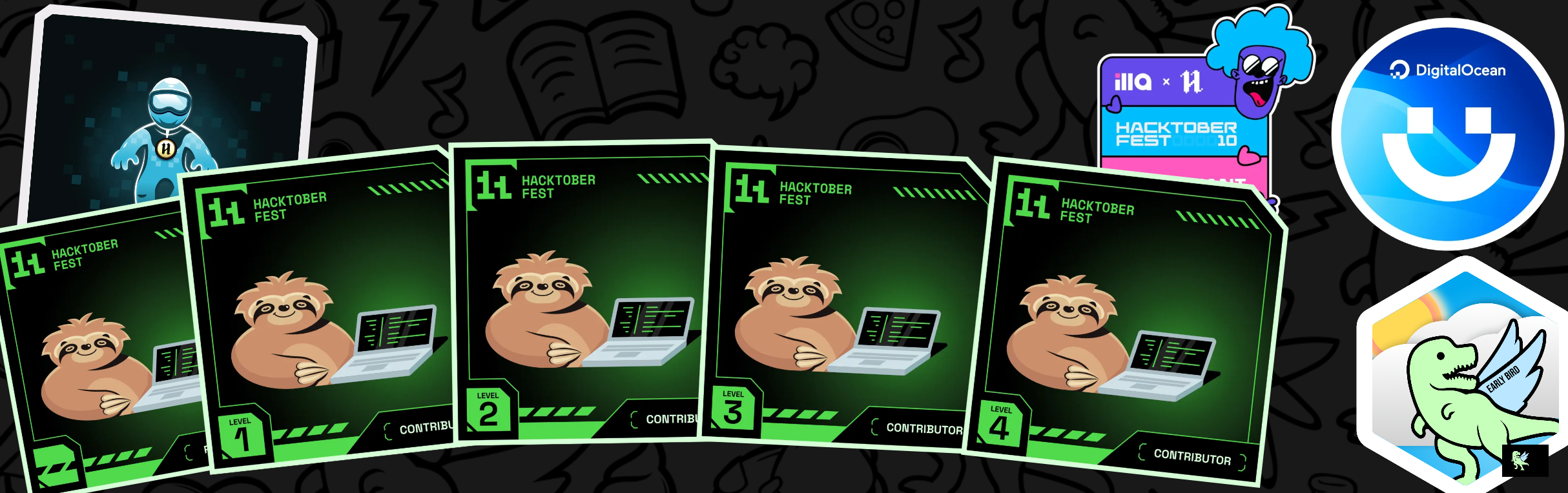 An image of @shantanu993's Holopin badges, which is a link to view their full Holopin profile