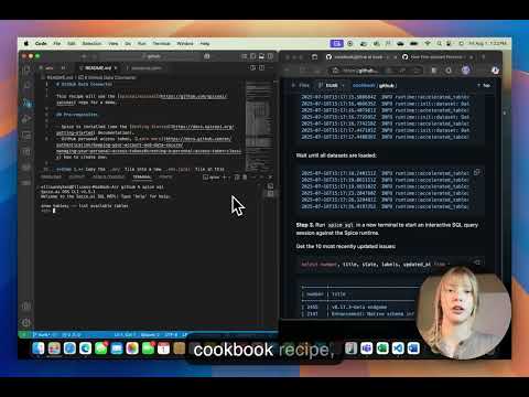 Watch the Spice.ai local GitHub connector demo