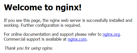 nginx start