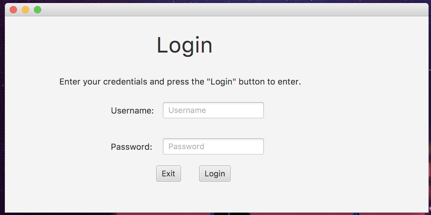 Login Dialog (in English)