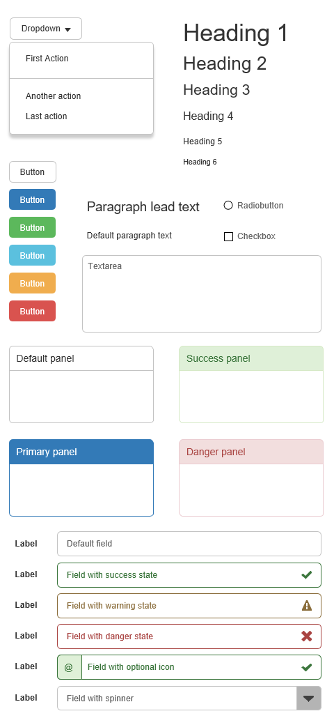 Visio Bootstrap templates