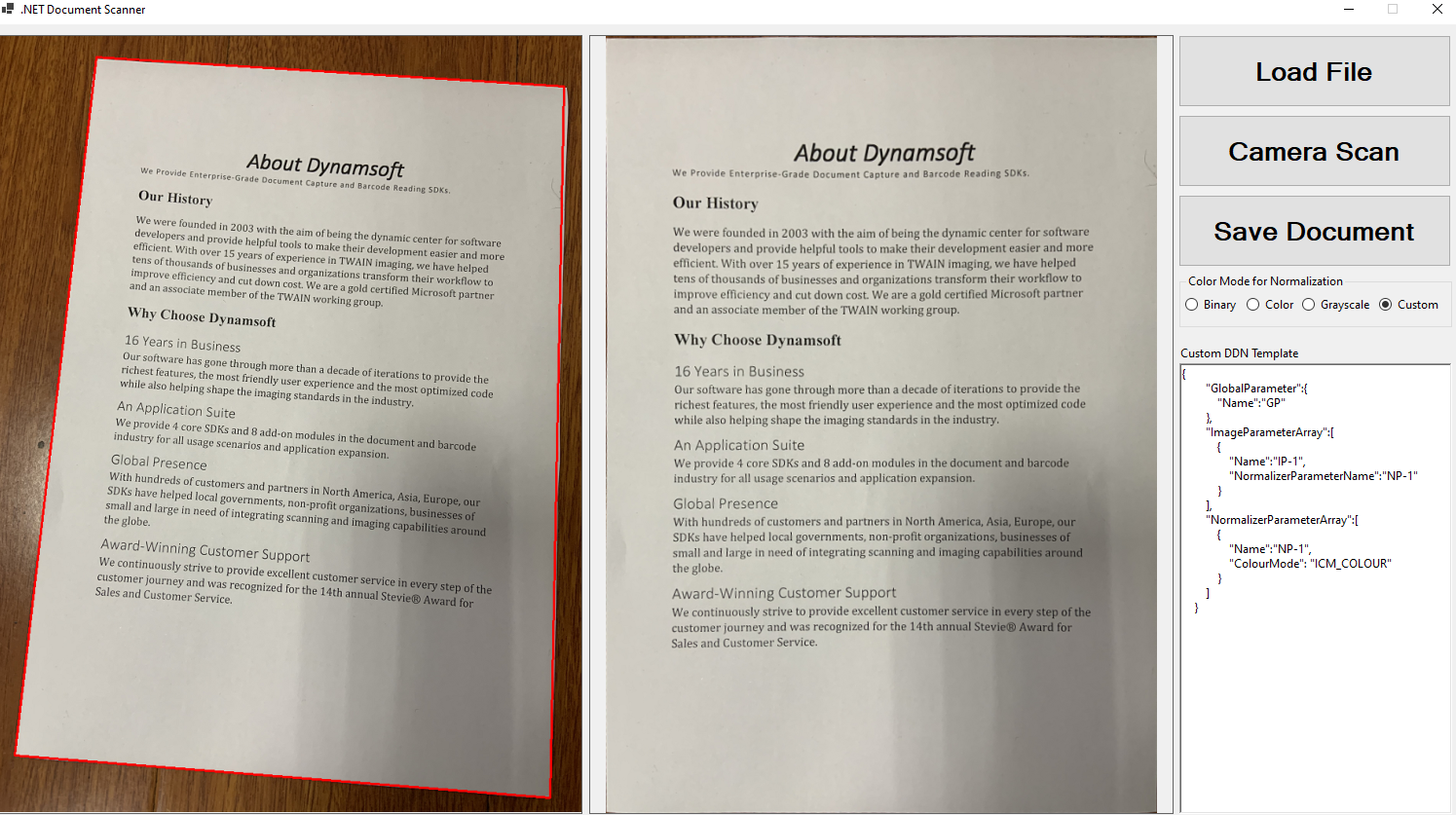 .NET WinForms Document Scanner