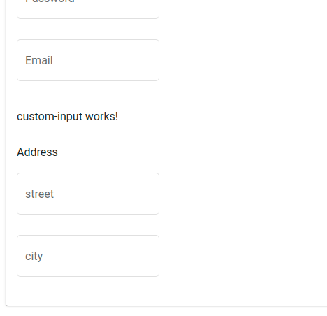 Nested Input