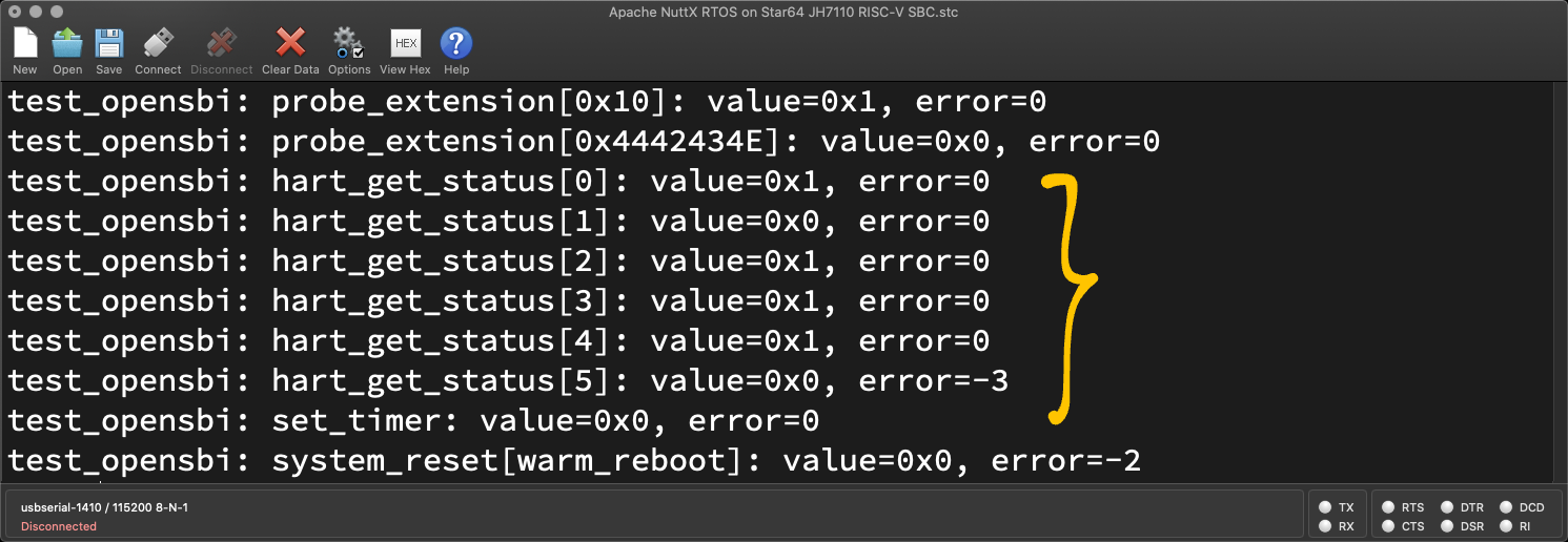 NuttX calls OpenSBI Hart State Management on Star64 JH7110 RISC-V SBC