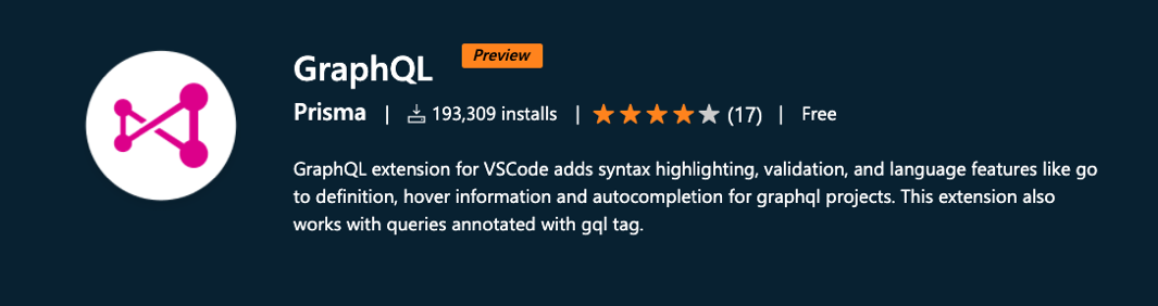 GraphQL Extension for VS Code