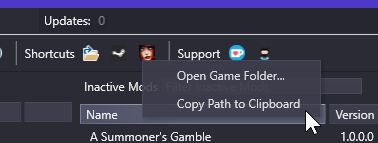 New Shortcut Context Menus