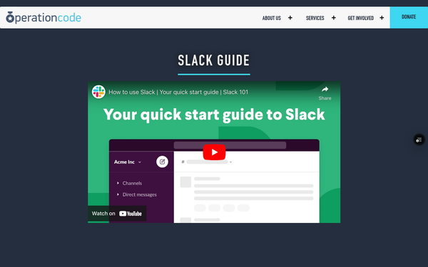 Screenshot of /slack_guide